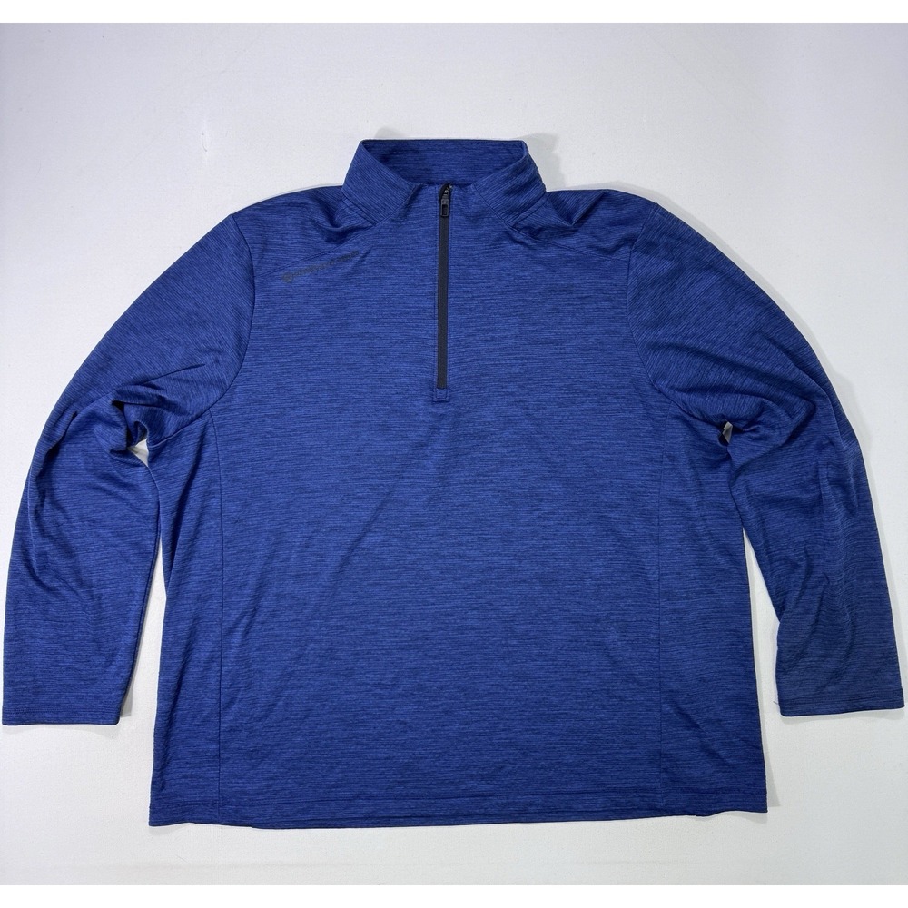 Vineyard Vines Mens 2XL Performance Blue On The Go Sankaty Quarter Zip Pullover